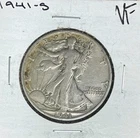 1941-S WALKING LIBERTY SILVER HALF DOLLAR  ~ VF  ~ NICE COIN ~ 90% SILVER