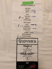 Godsmack setlist and truck sticker decal