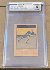 TED TEEDER KENNEDY 1951-52 PARKHURST HOCKEY ROOKIE CARD #86 GRADED GAI VG-EX 4