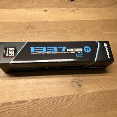 Sharkoon 1337 RGB V2 Gaming Mat 360, Gaming-Mauspad, schwarz - Mit OVP