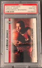 Upper Deck 2003-04 LeBron James Phenomenal Beginning RC #10 Cavaliers PSA 10