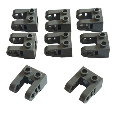 LEGO 8 x Technic Dual Verbinder Brick 1x2 - #85943 - Dunkelgrau (K8)