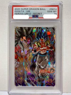 PSA10 Super Dragon Ball Heroes Gogeta UM Secret UM12-SEC4