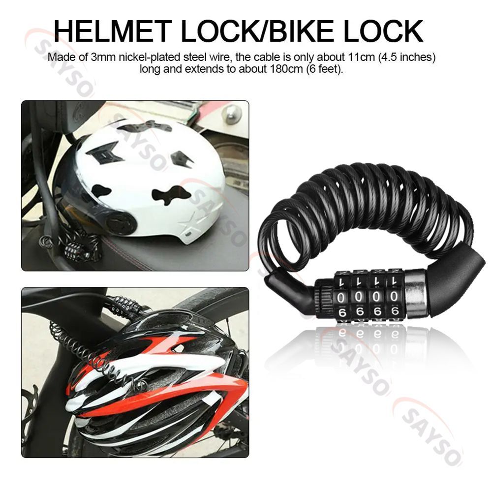 Cable Lock How To Lock Your Motorcycle Helmet Backpack Lock Secure