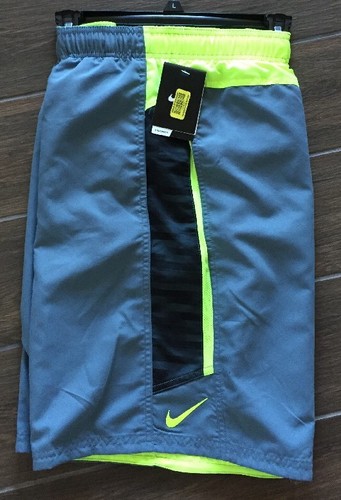 nike flux spice 9"swim trunks mens volley shorts ness7443 sz s
