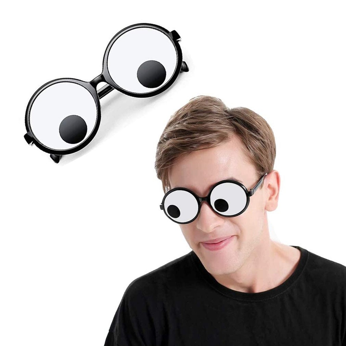 Delphinus Googly Eyes Glasses, Funny Googly Eyes Goggles Shaking