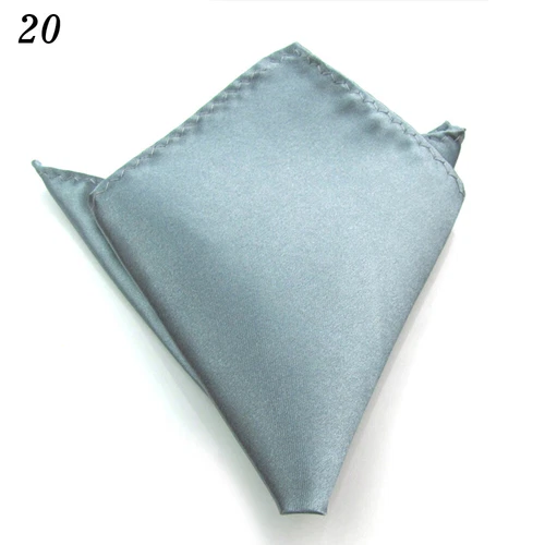 4Pcs Plain Pocket Square Wedding Mens Satin Solid Handkerchief Hanky Jacket Suit - Picture 26 of 31