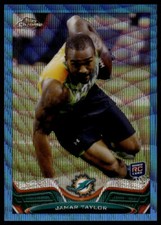 2013 Topps Chrome Blue Wave Refractors #172 Jamar Taylor Miami Dolphins Rookie
