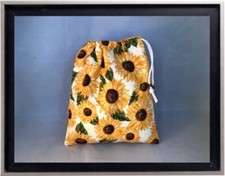 Gymnastics Leotard Grip Bags / Lg Yellow Sunflowers Gymnast Birthday Goody Bag