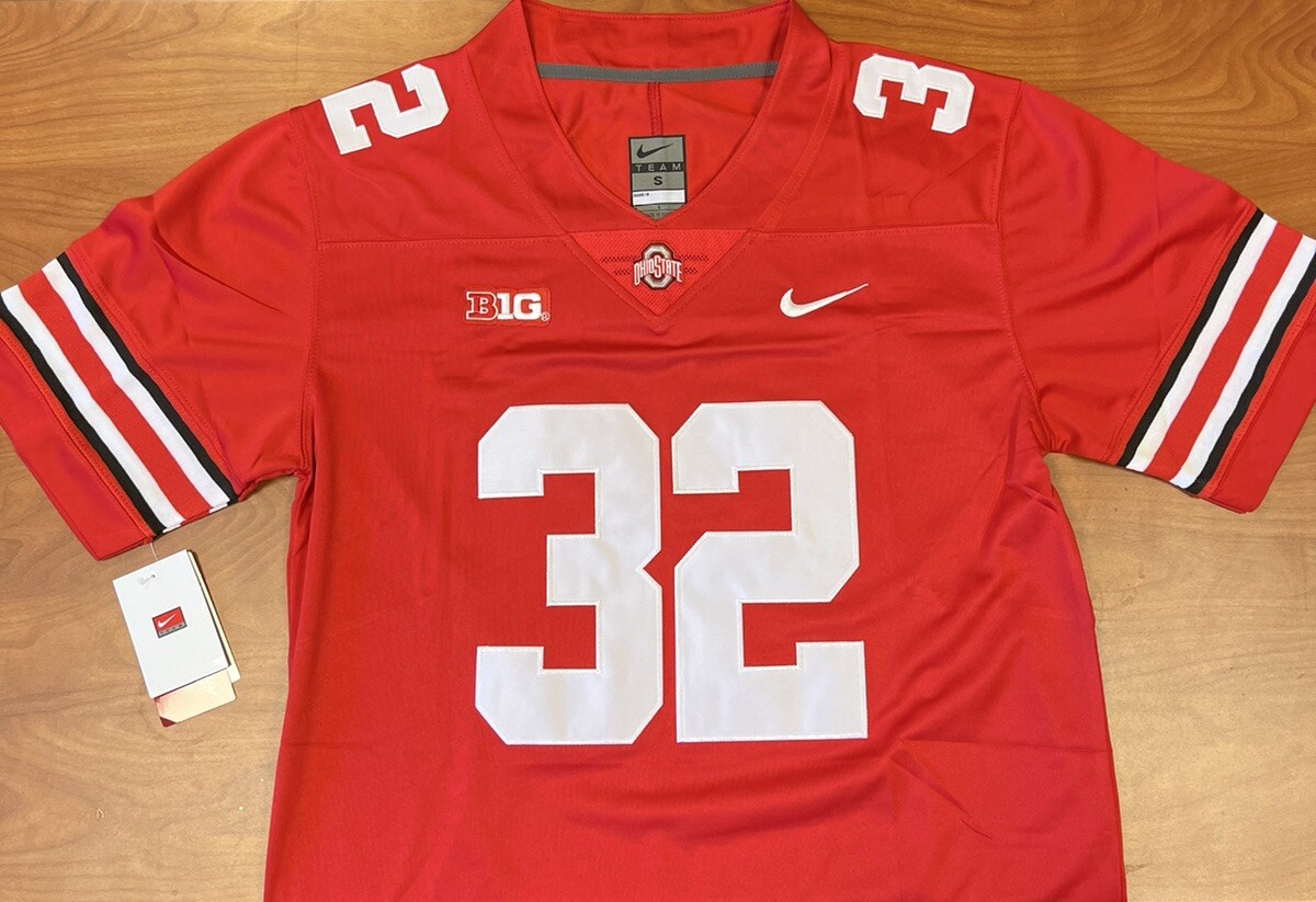 Treveyon Henderson Ohio State OSU Red Jersey Buckeyes Stitched 32