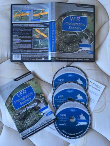 VFR SCENERY VOL 2 GEN X CENTRAL ENG & MID WALES FSX EXP PACK (COMPLETE FROM NEW) - Afbeelding 1 van 1