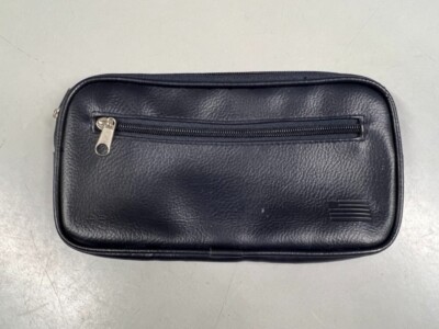 Vintage US Air Airways Travel Bag Toiletry Small Zippered Pouch - Navy Leather | eBay Vintage US Air Airways Travel Bag Toiletry Small Zippered Pouch - Navy Leather | eBay