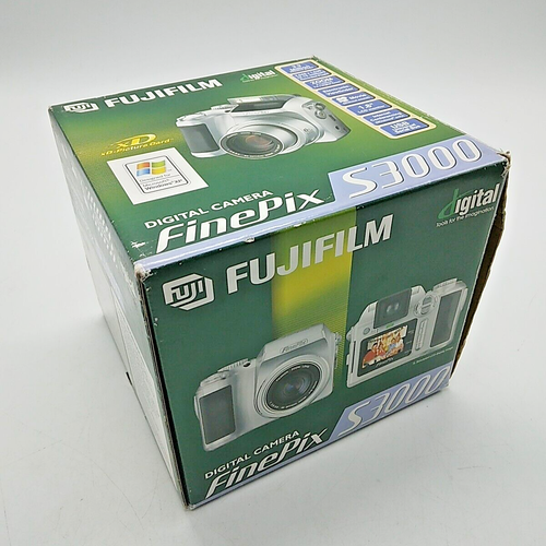 Fujifilm FinePix S3000 Digital Camera 6X Zoom 3.2MP Boxed w/Case/Manual, Working - Picture 2 of 24