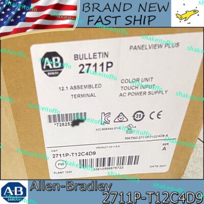 2711P-T12C4D9 Display AB Panelview Plus 1250 2711PT12C4D9 FREE SHIP