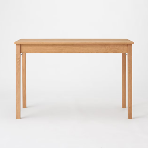 MUJI wooden desk oak W110xD55xH70cm 12841050 lacquer finish Floor Mount #704EK25 - Picture 3 of 9