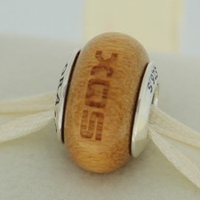 Authentic Pandora USB790705-G006 Chicago White Sox Baseball Wood Bead Charm