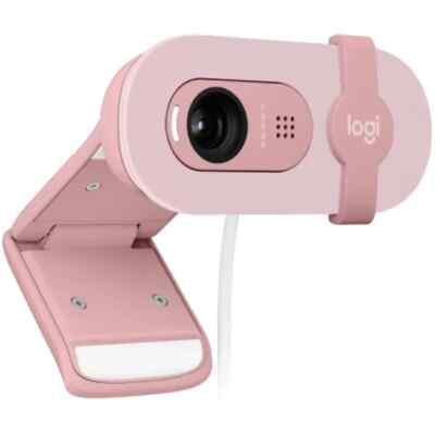 Logitech Brio 100 Webcam Full HD für Meetings und Streaming 1080p 42mm - Rosa