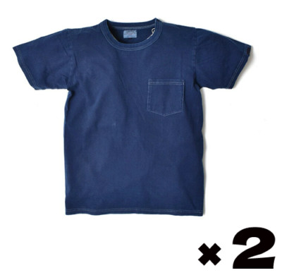Aizome Japan Blue T-Shirt - Hand-dyed by craftsmen - 7.0oz Indigo 1P A