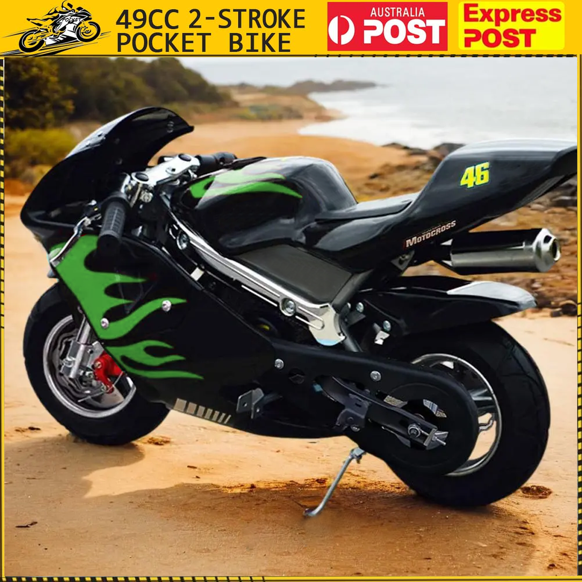 Pocket Bike Kawasaki Children's Motorbikes Pocket Bikes - Main Image