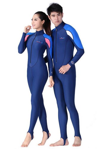 New Women Men Full Scuba & Snorkeling Suit Wet Suit Scuba Diving Suit Blue/Pink - Picture 2 of 8