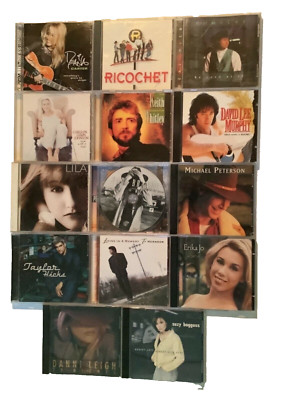 Lot of 14 Top Country Music Cd s Keith Whitley, Ricochet, David Lee Murphy, Etc