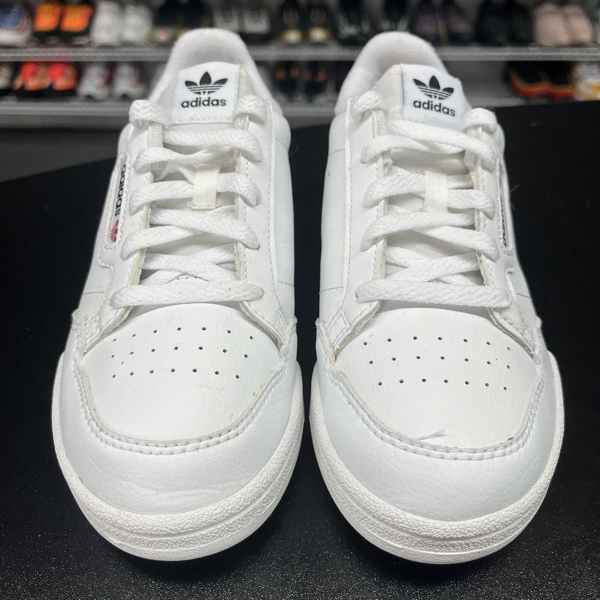 Adidas Originals Continental 80 Low Top White Sneakers G28215 Kids Size 1 |  eBay