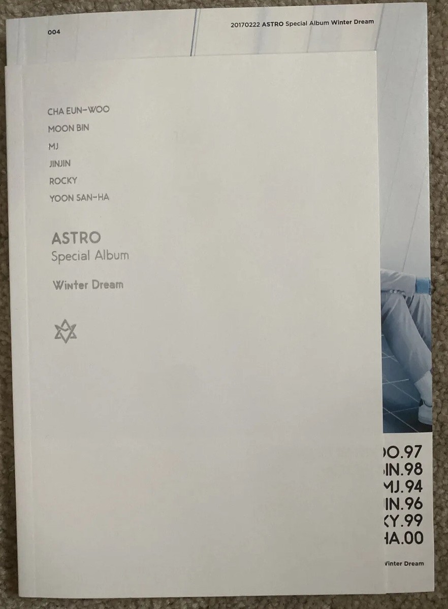 ASTRO【Winter Dream】サイン入りミニアルバム ASTRO Winter Dream サイン入りミニアルバム