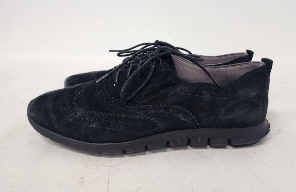 Cole Haan Zerogrand Womens Oxford Shoes sz 10 Black Suede  display picture 1