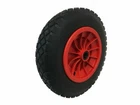 PU 14" RED Puncture Proof Solid wheelbarrow wheel tyre 3.50-8 with 1" BORE