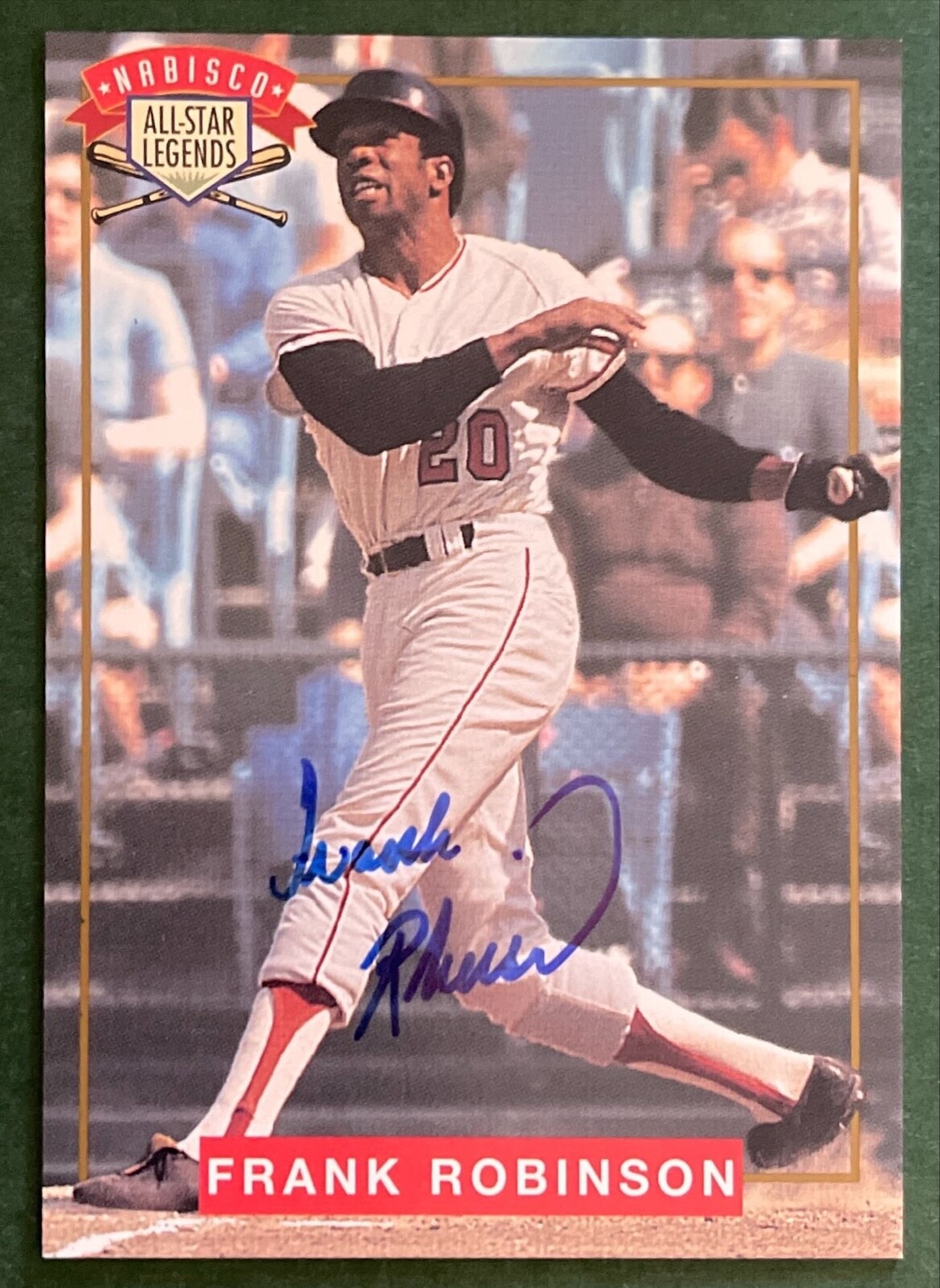 Frank Robinson Autographed Signed 1993 NABISCO BASEBALL CARD JSA CERTIFIED 