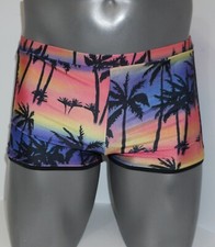 MENS NEW TROPICAL PRINT SWIM TRUNKS X-LARGE RUN SMALL