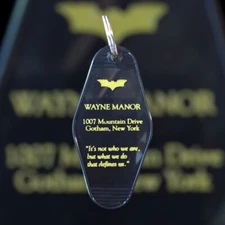 Graphic version Batman Inspired WAYNE MANOR keytag