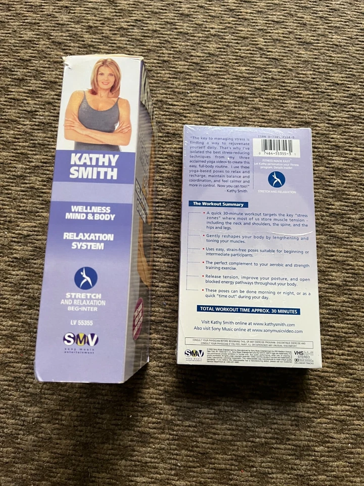 Kathy Smith Wellness Mind & Body Relaxation System VHS 0-7389-2158-0 - Image 2 of 3
