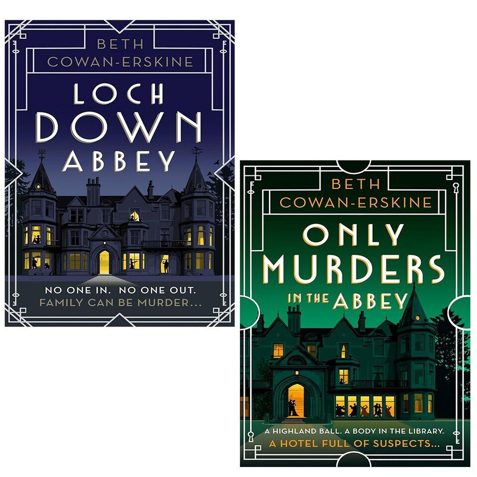Loch Down Abbey Mystery Series 2 Books Set by Beth Cowan-Erskine Loch Down Abbey