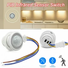 AC 110V 220V PIR Infrared Motion Sensor Detector Control Switch For Night Lamp M
