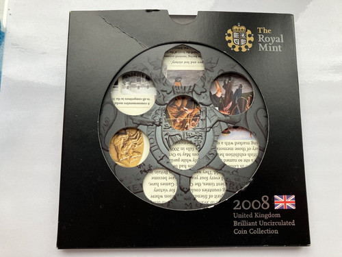 2008 Royal Mint Annual coin set Outer box and only NO COINS