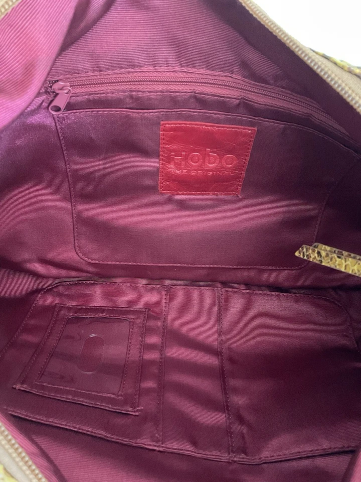 Bolso/bolso de hombro Hobo International Paulette dorado otoño cachemira baguette Foto 3 de 4