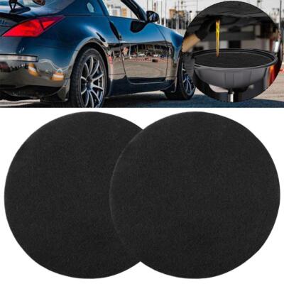 2x Oil Drain Pad No Splatter Pad Round Pad Car Changing Oil Garage Tool 