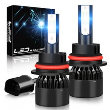 9007 LED Headlight Bulbs Hi Lo Beam Blue for Dodge Ram 1500 2500 3500 2002-2005