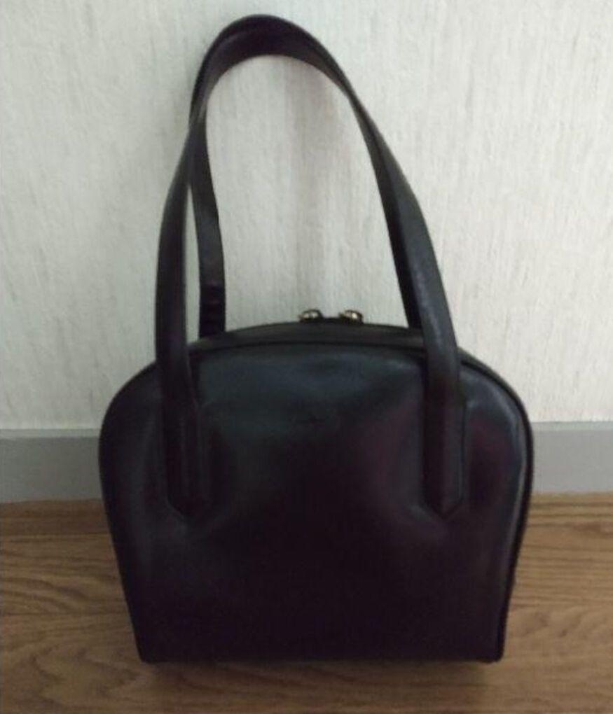 Gucci Leather Handbag Auth Black Medium Women Italy 112170 | eBay