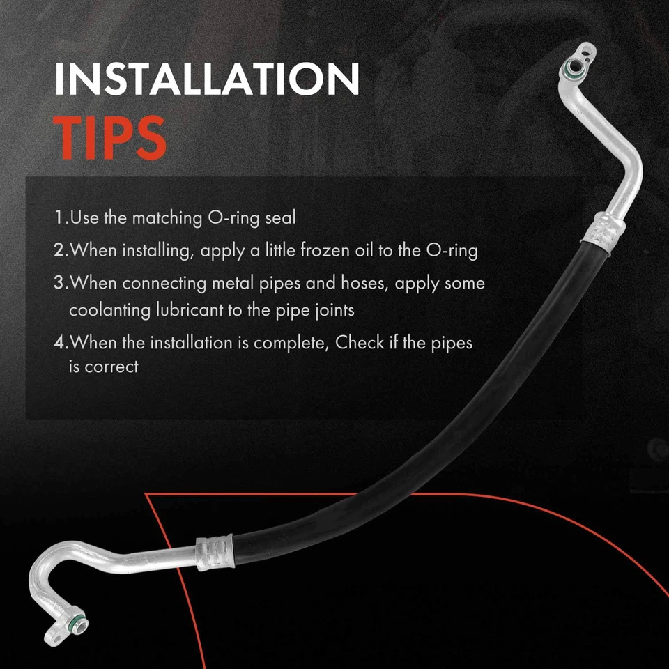 Manguera de línea de succión de refrigerador de aire acondicionado para Hyundai Tucson Kia Sportage 2005-2010 2,0 L Foto 4 de 4