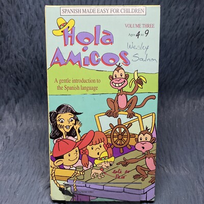 Hola Amigos: Spanish Made Easy for Children - Vol. 3 VHS Tape 1997
