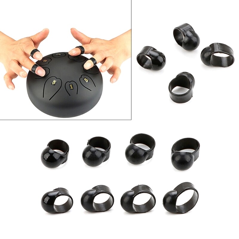 4Pcs Tongue Drum Finger Pick Sleeves Drumstick Holders Finger Tool Easy