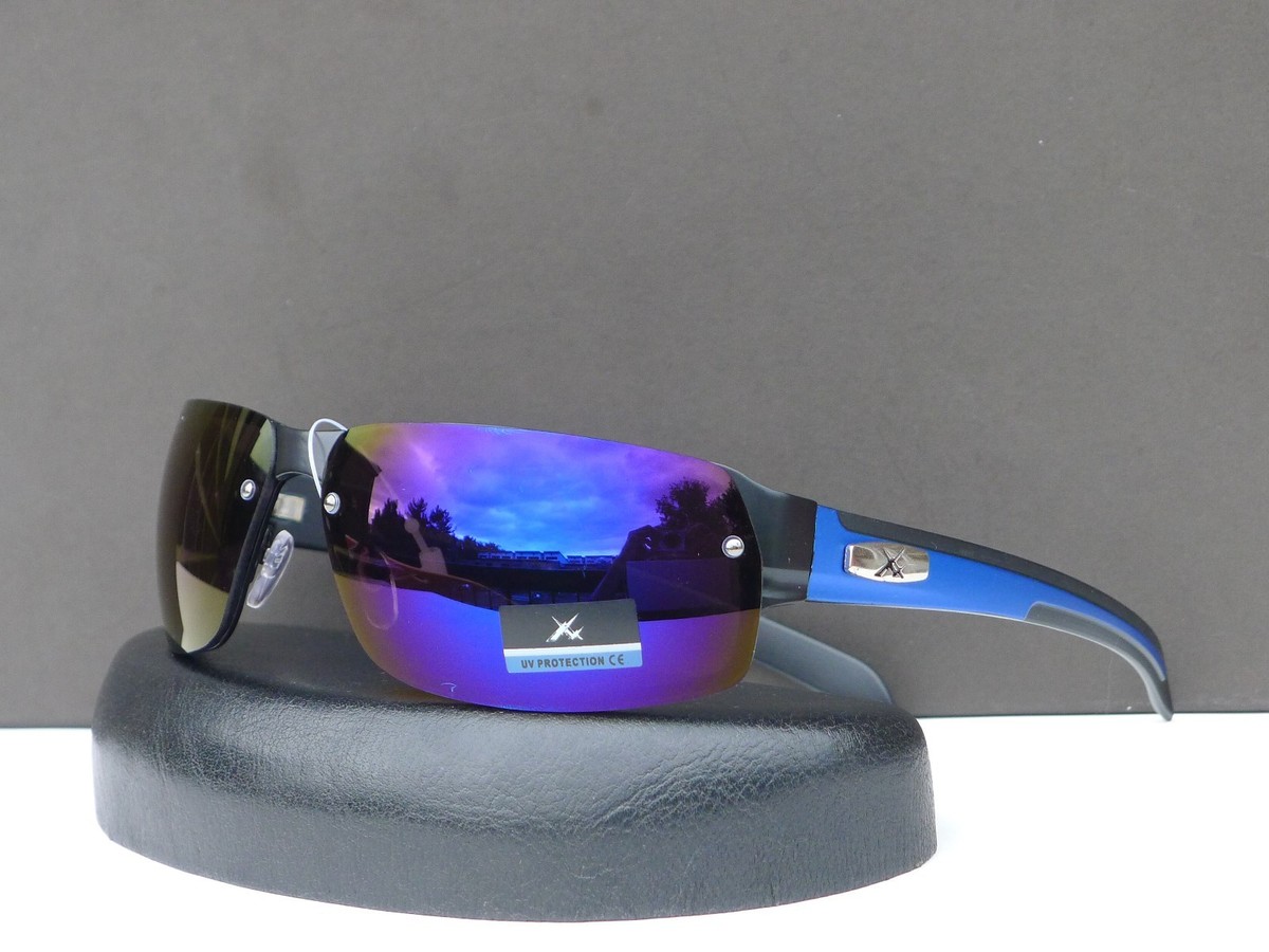 X-Racing Designer Mens Sport Rectangular Sunglasses Driving  display picture 2