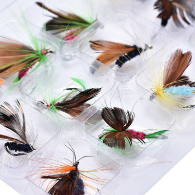 10 Pezzi Ami Mosche Insetti – Esche Per Pesca A Mosca – Paillettes E Piume – Colore Verde
