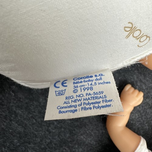 Lot Of 2 COROLLE Bebe Baby Doll 1999 And 1998 Vinyl And Cloth France - Picture 20 of 22