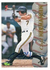 CHAD HERMANSEN 1995 Classic 5 Sport AUTOGRAPHS Insert On-Card Auto Pirates Five