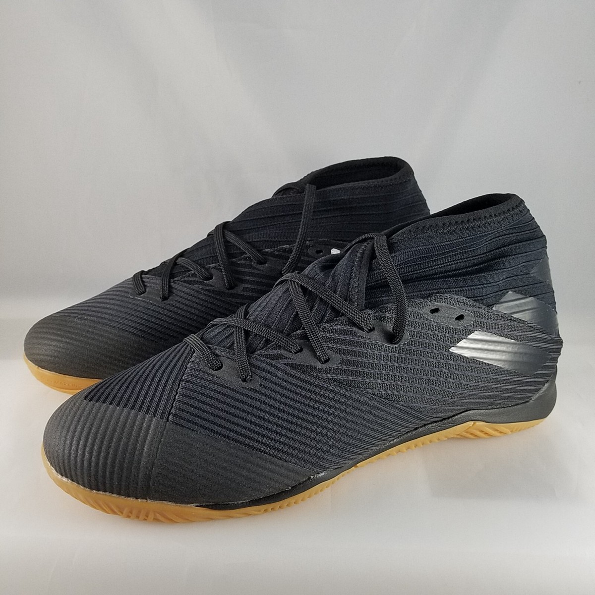 アディダス NEMESIS 19.1 Adidas Nemeziz 19.3 IN Indoor Soccer Shoes Black/Gum F34413 Men's