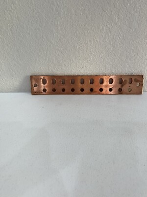 Commscope Universal Ground Bar, Bare Copper, 1/4'' x 2'' x 11.75 NEW NO HARDWARE