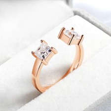 1CTW Princess Cut Moissanite Women Ring Engagement Band 925 Sterling Silver